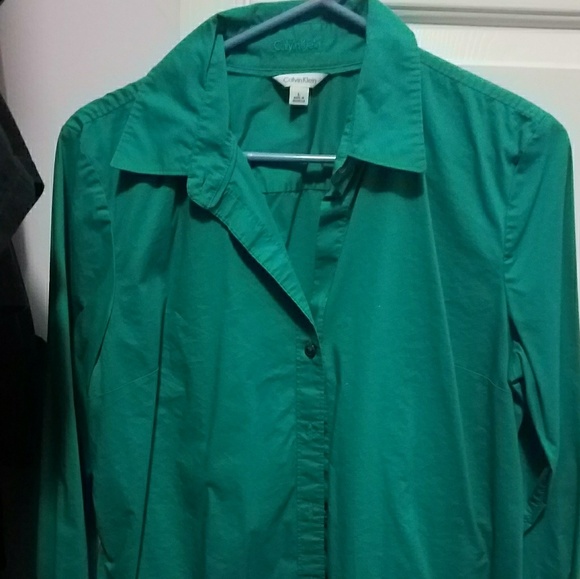 Calvin Klein Tops - Teal button down dress shirt